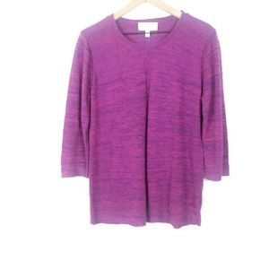 Ellen Orton pink and purple verigated sweater